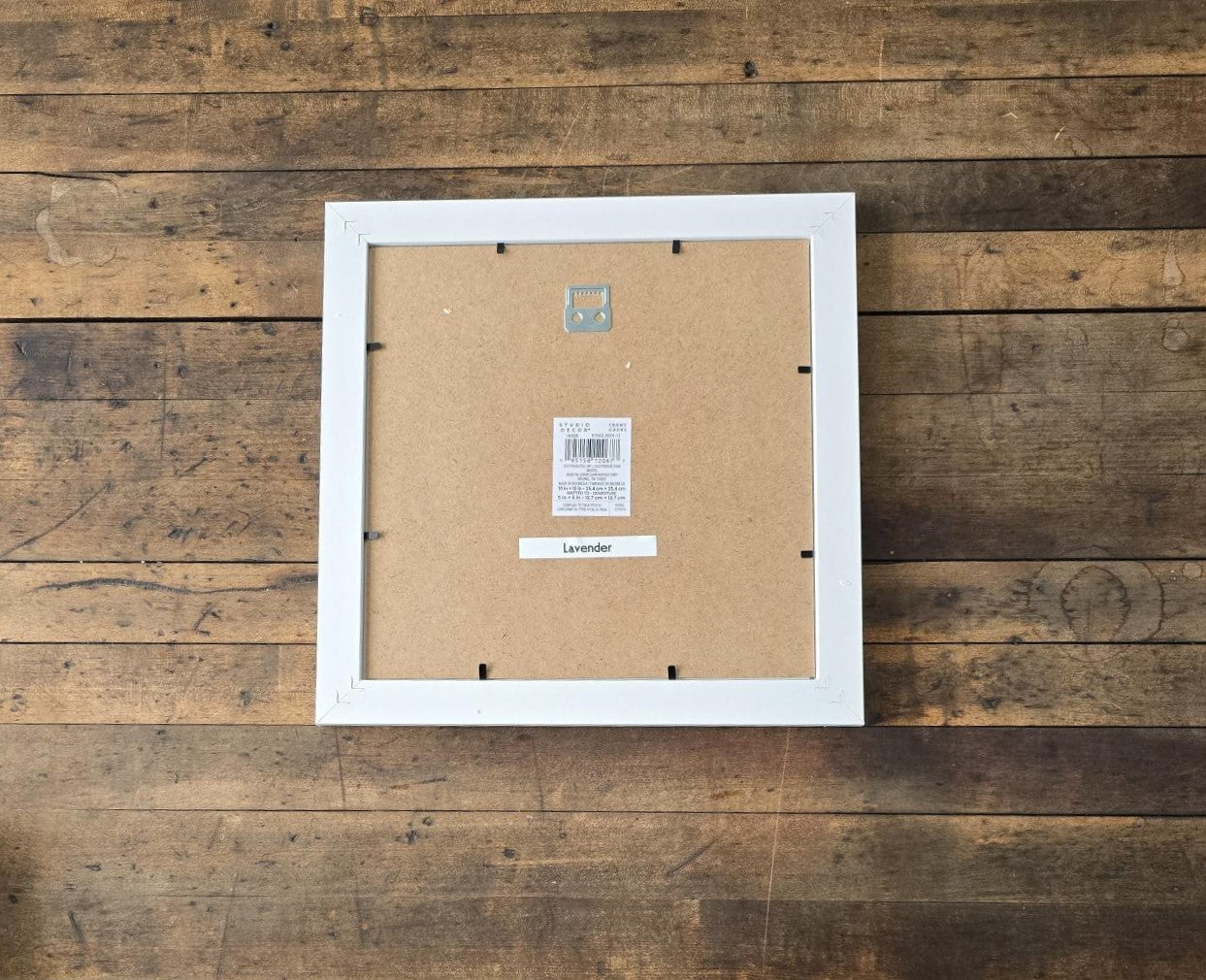 Framed Diamond Painting of Lavender (White Gallery Frame)