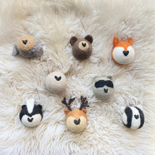 Felt Woodland Animal Ornaments