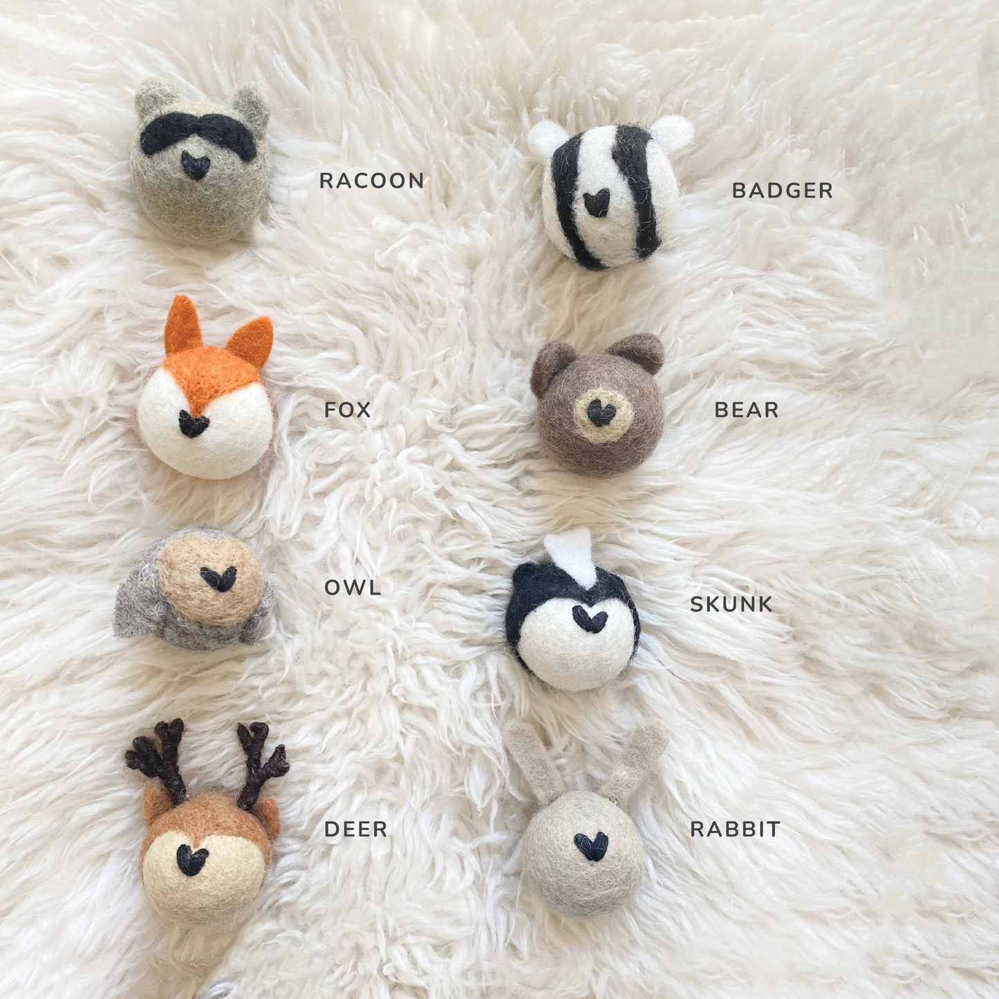 Felt Woodland Animal Ornaments