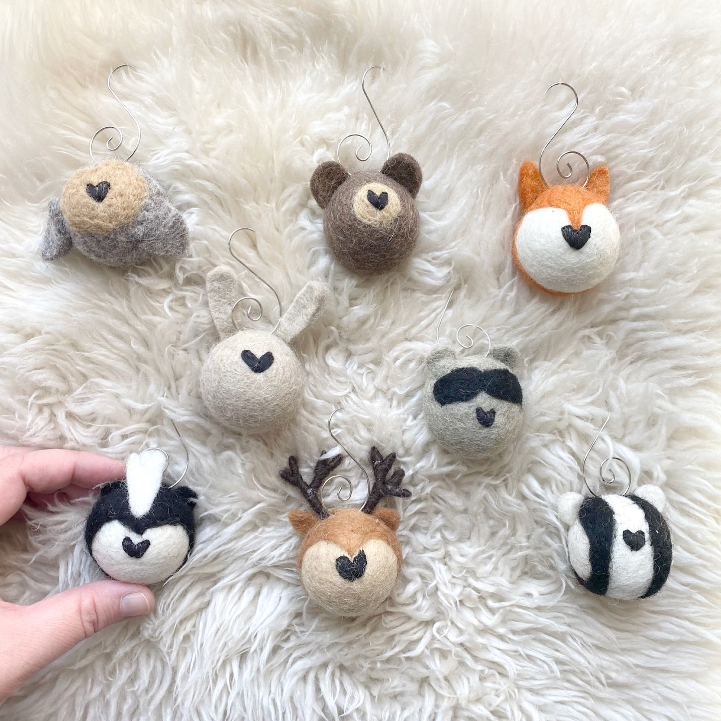 Felt Woodland Animal Ornaments