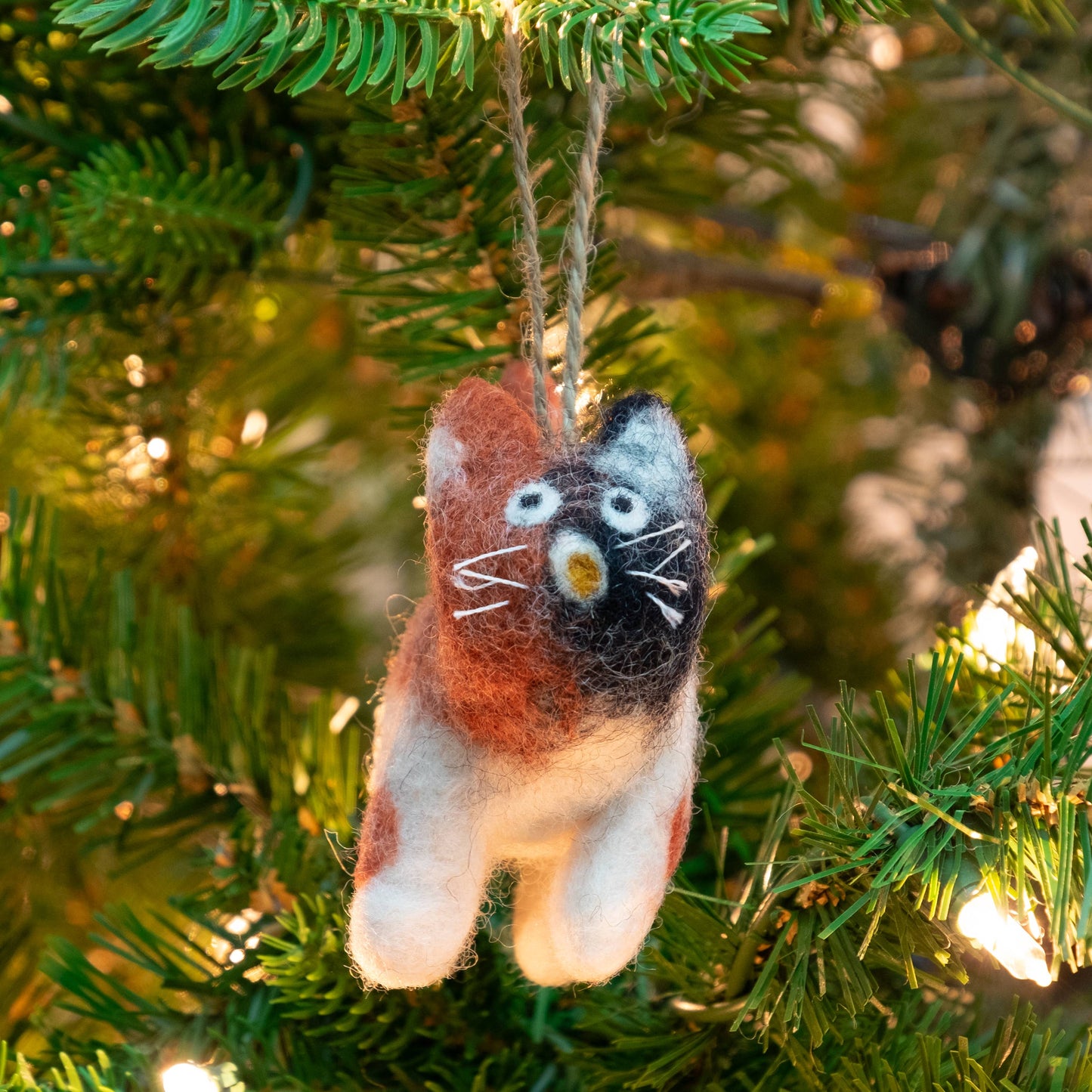 Ornament - Wool Felted Cats (Sold Separately)