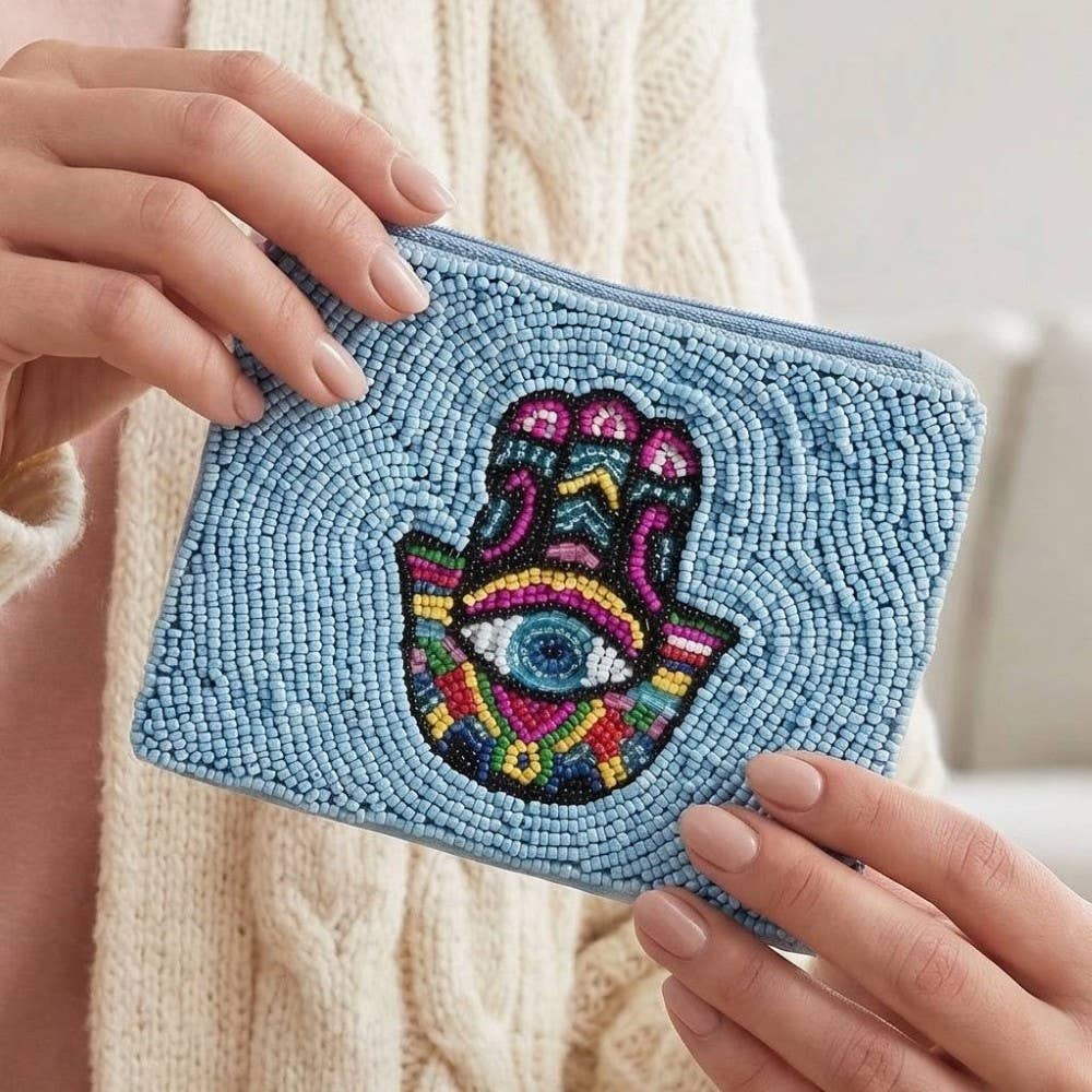 Hand Beaded Coin Purse