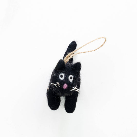 Ornament - Wool Felted Cats (Sold Separately)
