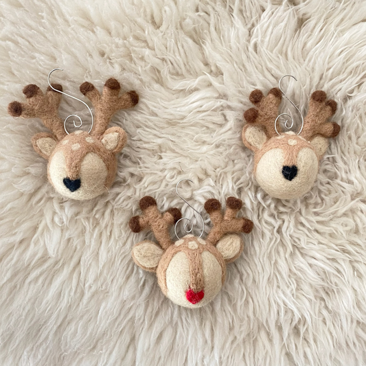 Felt Reindeer Ornaments (SFF Exclusive)