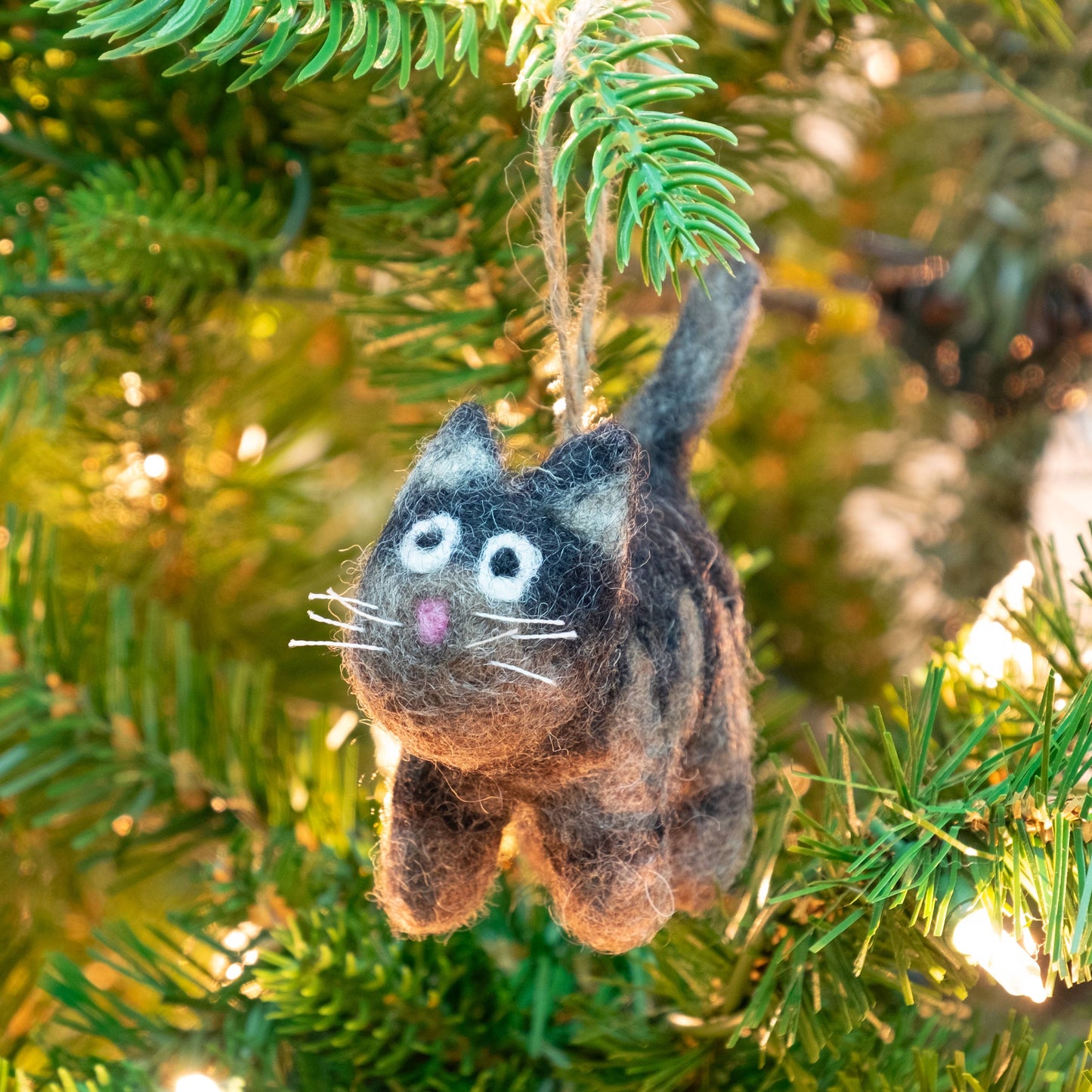Ornament - Wool Felted Cats (Sold Separately)