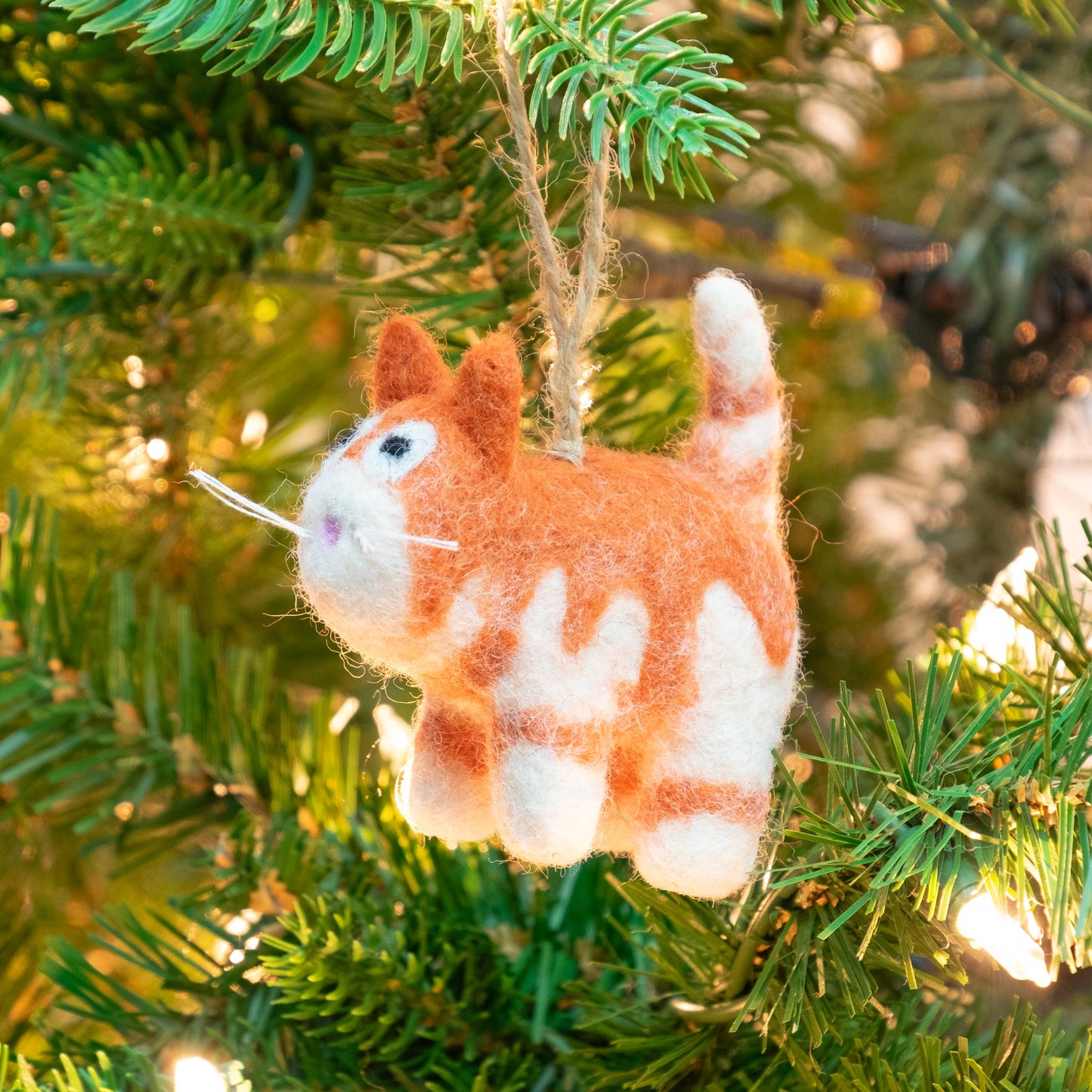 Ornament - Wool Felted Cats (Sold Separately)