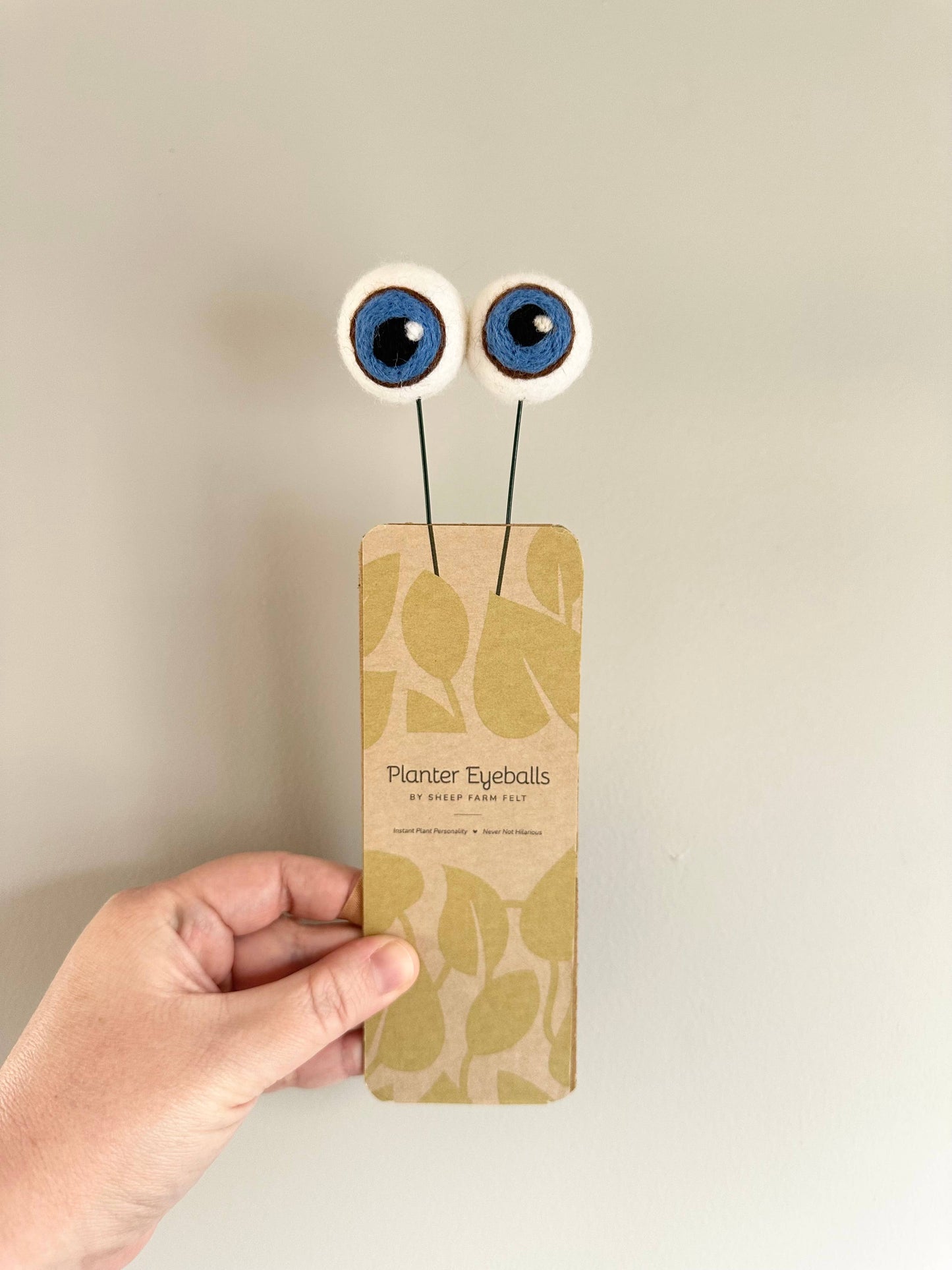 Plant Eyeballs-Hand Felted Wool Eyeballs
